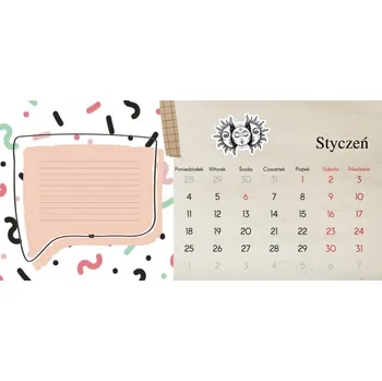 Fotokalendář Kalendář stolní 22x10 cm křídový papír