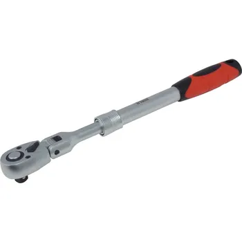 MDtools Ráčna teleskopická s kloubem 1/2", délka 350 - 490 mm, 72 zubů, s přepínáním