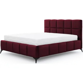 Postel Dvoulůžková postel MIST 140x200 Velvetmat 25 vínová