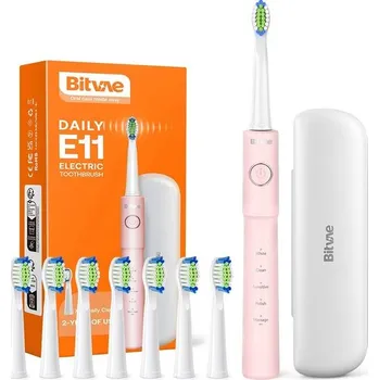 Elektrický zubní kartáček Bitvae Elektrický zubní kartáček (E11), růžový