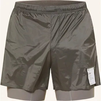 Pánské kraťasy Satisfy Pánské Běžecké Šortky 2 V 1 Techsilk™, šedá, 50