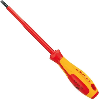 Šroubovák plochý, izolovaný 1000V, různé velikosti a délky - KNIPEX Délka: 202 mm, Velikost: 4 mm, Provedení: Standardní