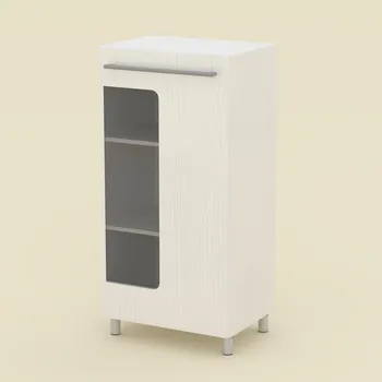 Šatní skříň Slevadoma Prosklená vitrína MG-3 | BÍLÁ Barva: bílá