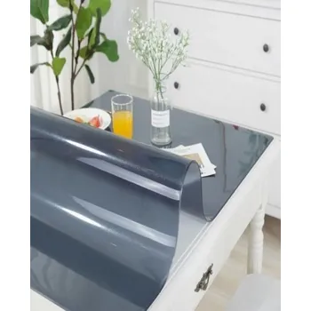 Stolování Mekke sklo Ubrus na stůl z měkkého skla 56x144 cm Ubrus: Lesklá černá fólie