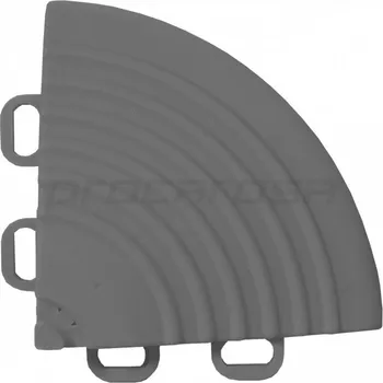 Plastový rohový nájezd k mod. dlaždicím, 6,5 x 6,5 x 1,8 cm, různé barvy - Procarosa Barva: šedá