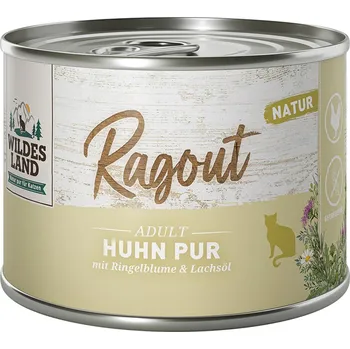 Krmivo pro kočku Wildes Land ragú kuře pur s měsíčkem 6x180 g