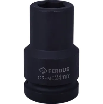 Nástrčná hlavice, úderová, 1", 24 mm, délka 90 mm - Ferdus 10.344