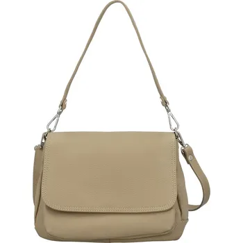 Kabelka Stylová dámská kožená crossbody kabelka Keolla, béžová