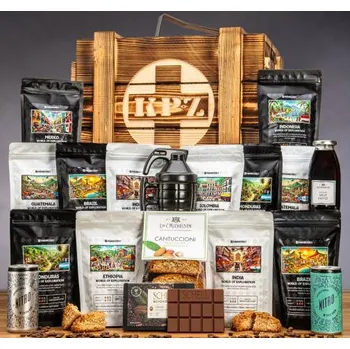 Dárkový potravinový koš Manboxeo KPZ bedna pro kafaře