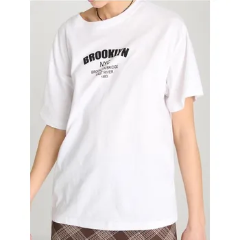 Oblečení a móda Sinsay - Tričko s potiskem - bílá - 474FG-00X - 474FG-00X-S