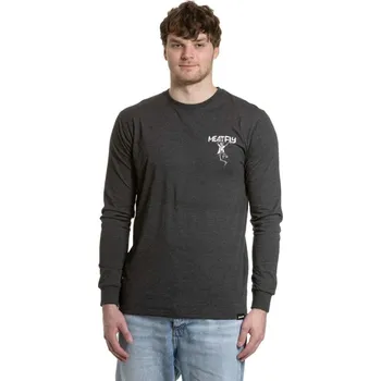Pánské tričko Pánské tričko s dlouhým rukávem Meatfly Julien šedá XXL