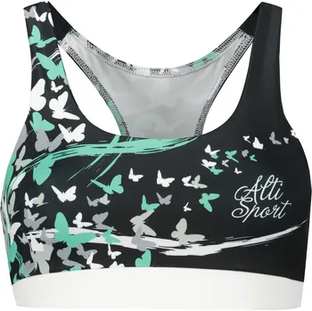 Podprsenka Dámská sportovní podprsenka premium ALTISPORT VOJ/ALW022POD01 ČERNÁ/TYRKYSOVÁ XL