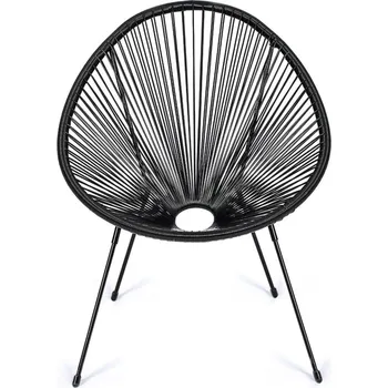 Černé kovové/plastové zahradní křeslo Avocado Comfort – Bonami Selection ID_1775570