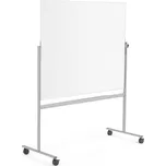 Bílá magnetická tabule DORIS, mobilní, oboustranná, 1505x1205 mm