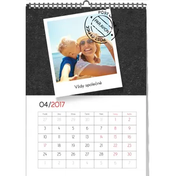 Fotokalendář Kalendarz 20x30cm papier kredowy 12 stron