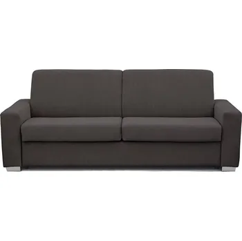 Sedací souprava Rozkládací třímístná pohovka na každodenní spaní LEKA hnědá