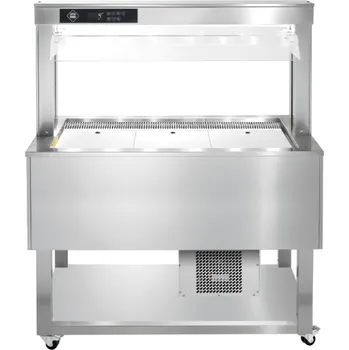 Bufet chlazený polohovací GN 3-1/1 TR Blue + 3 Nerez RM GASTRO