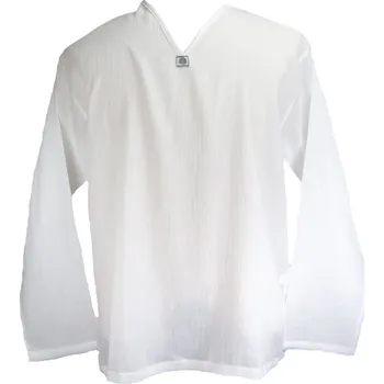 Pánská košile Kurta Abiral White - pánská košile s dlouhým rukávem, Sittar 3XL