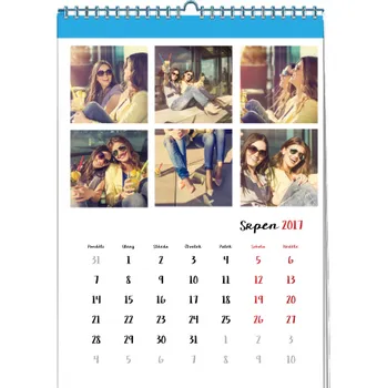 Fotokalendář Kalendarz 20x30cm papier kredowy 12 stron