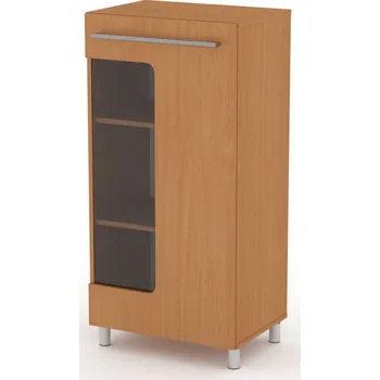 Šatní skříň Slevadoma Prosklená vitrína MG-3 | BUK Barva: Buk