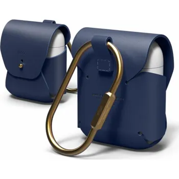 Příslušenství pro sluchátka Elago Airpods Leather Case - Jean Indigo