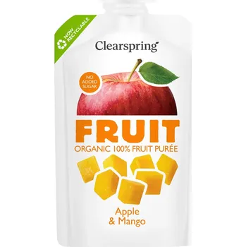 Dětská výživa Ovocné pyré Jablko & Mango BIO - VEGAN - Clearspring 100g