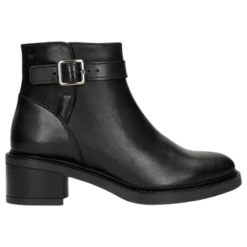 Dámské polobotky Černé Zateplené Dámské Kotníkové Boty Na Podpatku Wojas 5526451 38