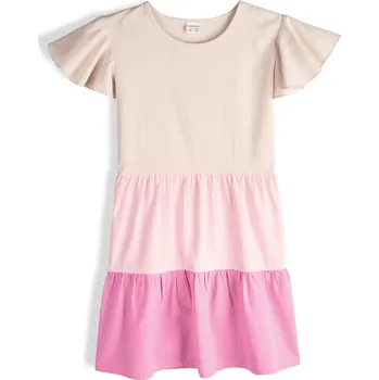 Dívčí oblečení GATE Šaty s nařasenými rukávy 13Y 425-0812/65