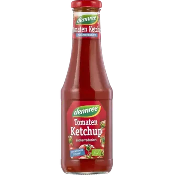 Omáčka Dennree Kečup se sníženým obsahem cukru 500 ml bio