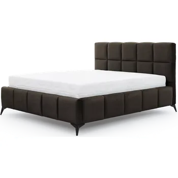 Postel Dvoulůžková postel MIST 140x200 Velvetmat 22 tmavě hnědá