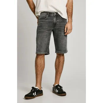 Pánské kraťasy Pepe Jeans Pánské kraťasy SLIM GYMDIGO SHORT TRACK Barva: denim (odpovídá obrázku), Velikost: W38