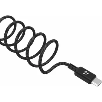 Datový kabel Adam Elements kabel CASA S120 USB-C na USB-C 60W 1.2m - Black