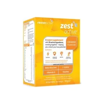 Fitness strava reviveactive® Zest Active 30 sáčků pomeranč (Energie, imunita, mozek, funkce svalů)