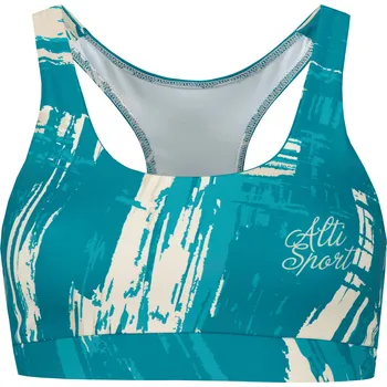Podprsenka Dámská sportovní podprsenka premium ALTISPORT VOJ/ALW010POD01 PETROLEJOVÁ/HNĚDÁ XL