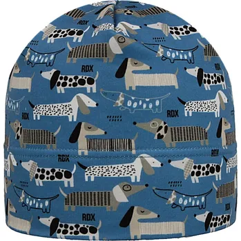 Kojenecká čepice RDX Bavlněná nasazovací čepice pejsci modrá Vel. 2