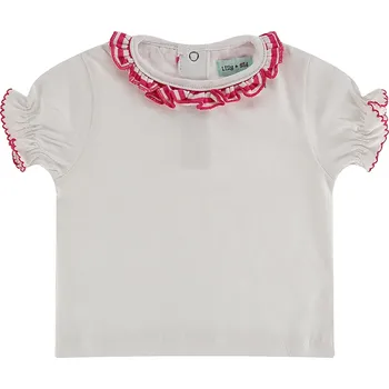 Dívčí oblečení Tričko Lilly and Sid White 1155903 0-3 Mnth