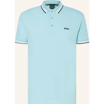 Pánská košile Boss Pánská Polokošile Z Piké Paddy Curved Regular Fit, tmavě...