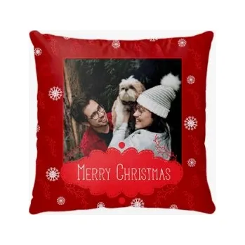 Dekorativní polštářek Polštářek, bavlna, Merry Christmas, 38x38 cm