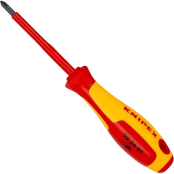 Šroubovák křížový (Philips), izolovaný 1000V, různé velikosti a délky - KNIPEX Délka: 212 mm, Velikost: PH2, Provedení: Standardní