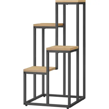 Stojan na květiny Textilomanie Loran stojan na květiny 34 x 71 cm dub/černý