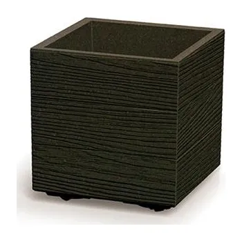 Květináč Prosperplast MADERA SQUARE eco wood 28,8 cm kávový