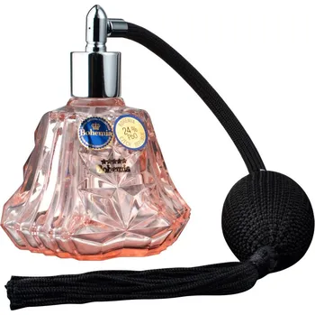 Sklenice Flakon s rozprašovačem, Royal Crystal, 100 ml rose