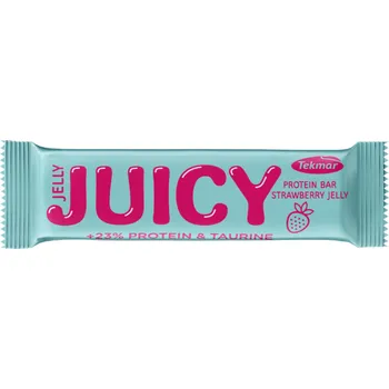 Tyčinka proteinová s jahodovým želé v kakaové polevě - Juicy - 23% PROTEIN & TAURINE - Tekmar 40g