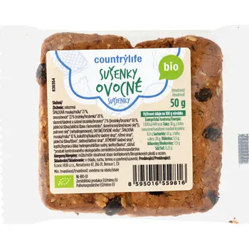 BIO Sušenky ovocné 50 g – COUNTRY LIFE