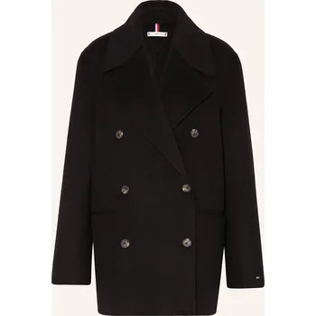 Tommy Hilfiger Dámský Caban Kabát, černá, 34