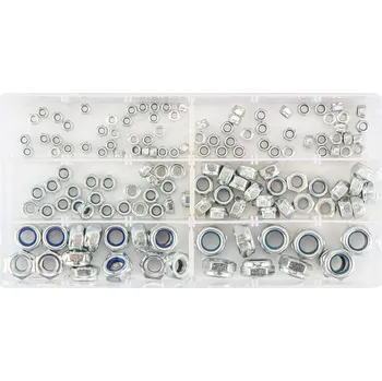 Samojistící matice, M4-M12, sada 146 ks - NEO tools 11-972