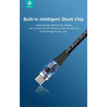 Datový kabel Deví kabel USB-C do USB-C Star Series Cable 1.5m - Black