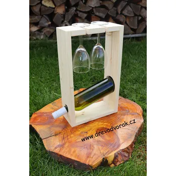 Stojan na víno Stojánek na víno a skleničky
