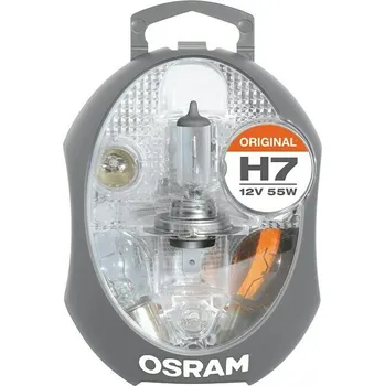 Žárovky a pojistky do auta, H7 12V 55W, sada 9 dílů - OSRAM Eurobox