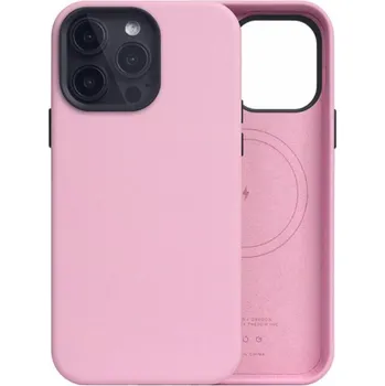 Pouzdro na mobilní telefon SLG Design kryt D5 Magsafe Calf Skin Leather pro iPhone 15 Pro Max - Pink